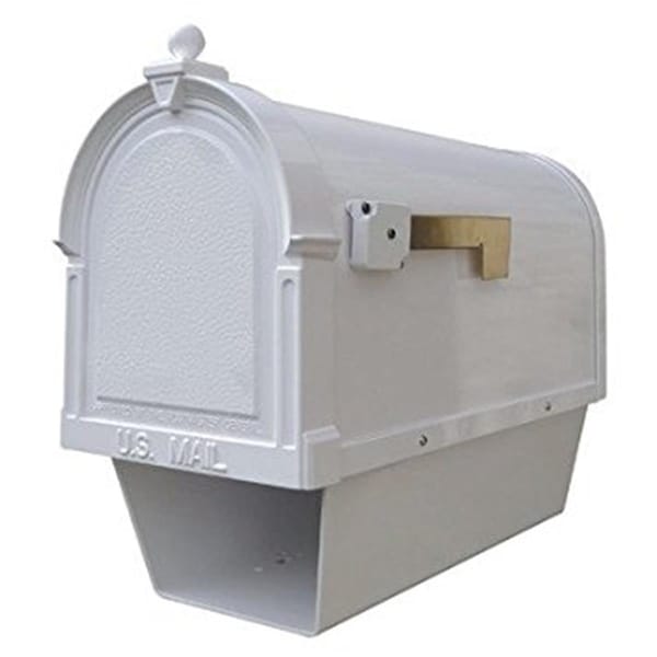Special Lite Products Berkshire Curbside Mailbox with Paper Tube, White SCB-2015-WH - main
